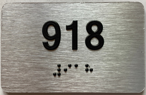 ADA APARTMENT NUMBER 918 SIGN