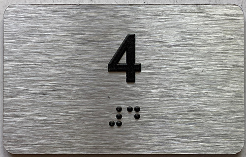 ADA APARTMENT NUMBER 4 SIGN