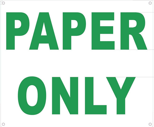 Paper ONLY (Aluminium,) Paper ONLY (Aluminium,)
