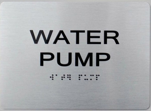 ADA WATER PUMP SIGN ADA WATER PUMP SIGN