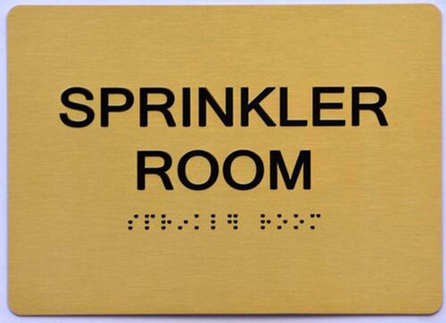 ADA SPRINKLER ROOM SIGN ADA SPRINKLER ROOM SIGN