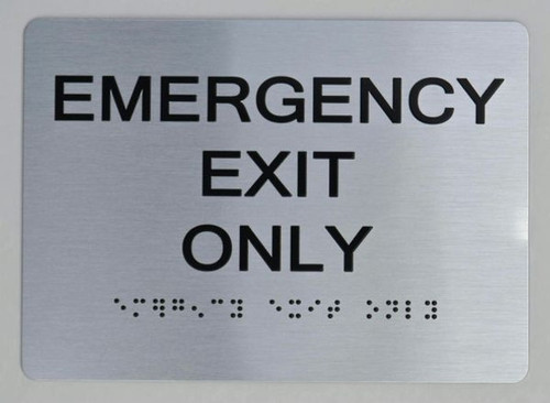 ADA EMERGENCY EXIT ONLY SIGN ADA EMERGENCY EXIT ONLY SIGN