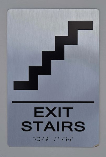 ADA EXIT STAIRS SIGN ADA EXIT STAIRS SIGN