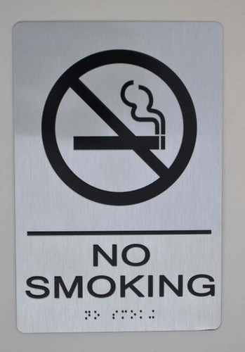 NO SMOKING Sign -Tactile Sign NO SMOKING Sign -Tactile Sign