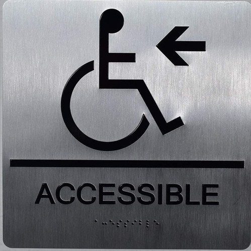ADA ACCESSIBLE LEFT ARROW SIGN ADA ACCESSIBLE LEFT ARROW SIGN