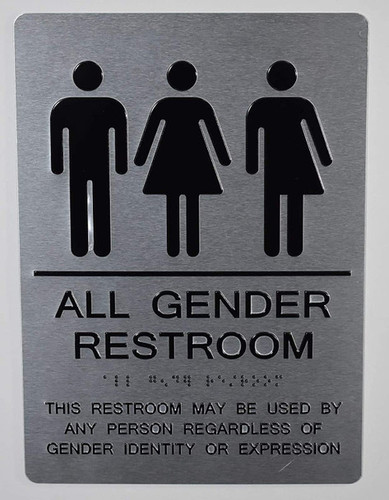 ADA ALL GENDER RESTROOM SIGN ADA ALL GENDER RESTROOM SIGN