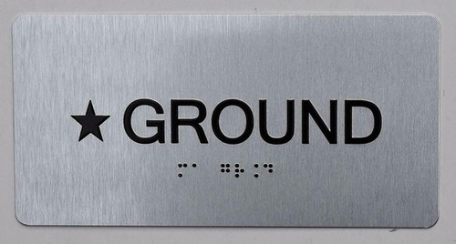 ADA STAR GROUND FLOOR NUMBER SIGN ADA STAR GROUND FLOOR NUMBER SIGN
