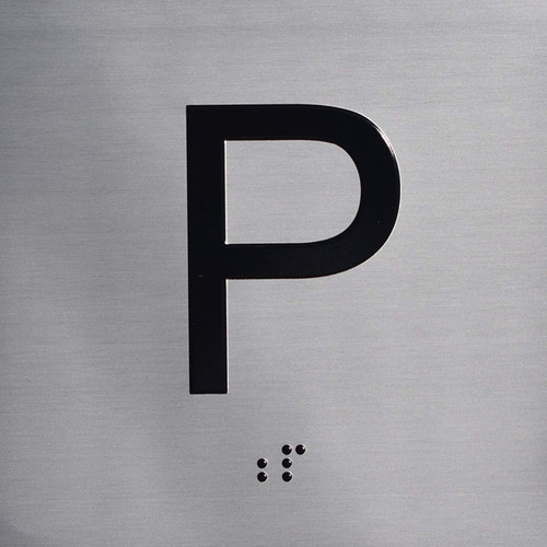 ADA P FLOOR ELEVATOR JAMB PLATE SIGN
