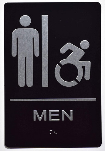 ADA MEN ACCESSIBLE RESTROOM SIGN