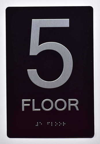 ADA FLOOR NUMBER SIGN