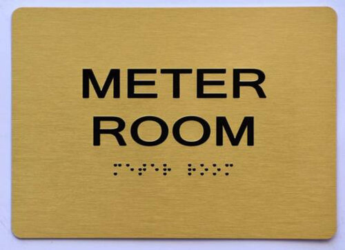 ADA METER ROOM SIGN ADA METER ROOM SIGN