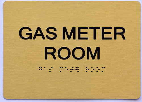 ADA GAS METER ROOM SIGN ADA GAS METER ROOM SIGN