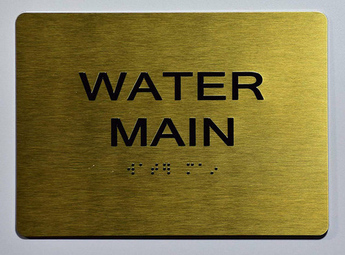 ADA WATER MAIN SIGN ADA WATER MAIN SIGN