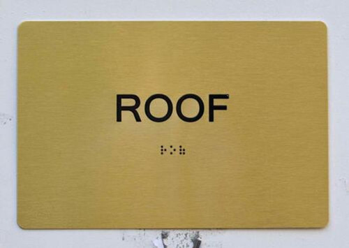 ADA ROOF SIGN ADA ROOF SIGN