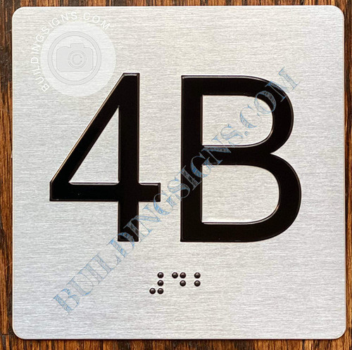 ADA APARTMENT NUMBER 4B SIGN