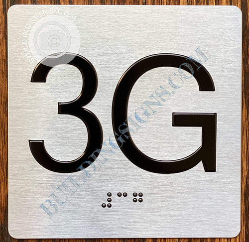 ADA APARTMENT NUMBER 3G SIGN