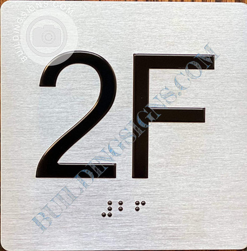 ADA APARTMENT NUMBER 2F SIGN