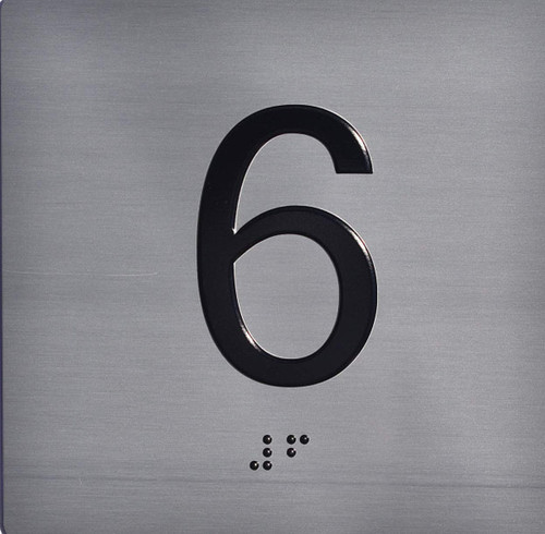 ADA APARTMENT NUMBER 6 SIGN