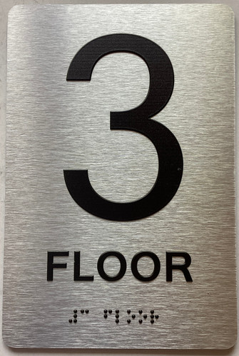 ADA 3 FLOOR SIGN