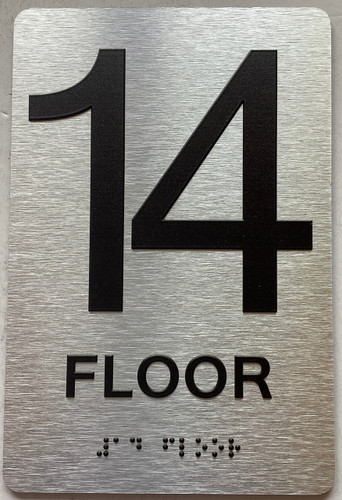 ADA 14 FLOOR SIGN