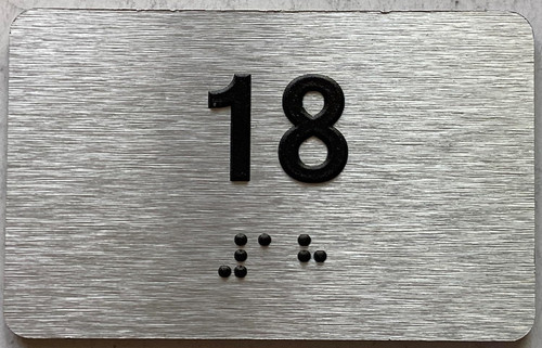ADA APARTMENT NUMBER - UNIT NUMBER SIGN