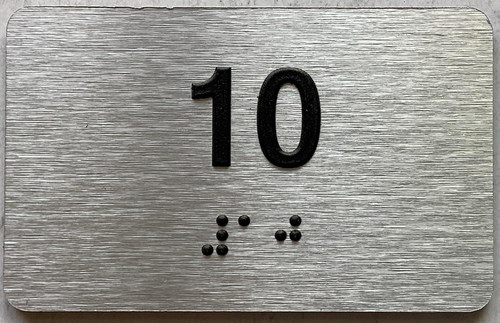 ADA APARTMENT NUMBER - UNIT NUMBER SIGN