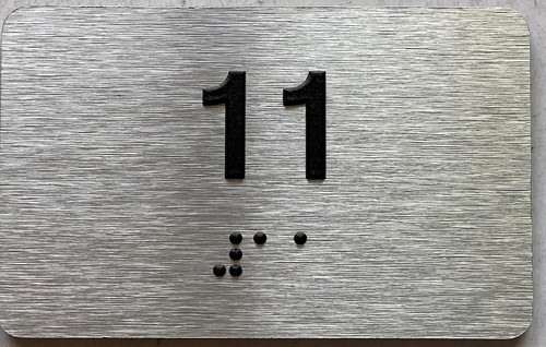 ADA APARTMENT NUMBER - UNIT NUMBER SIGN