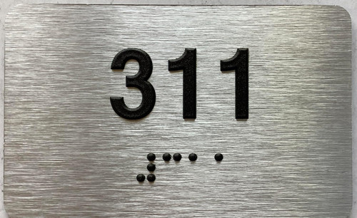 ADA APARTMENT NUMBER - UNIT NUMBER SIGN