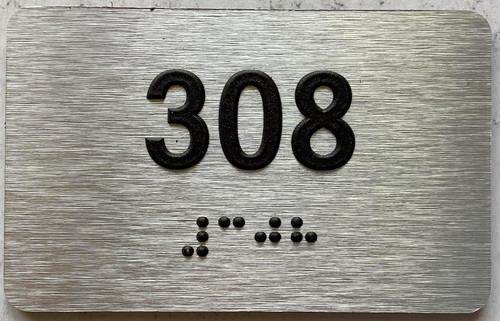 ADA APARTMENT NUMBER - UNIT NUMBER SIGN