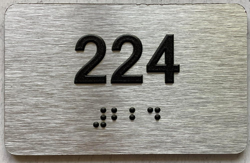 ADA APARTMENT NUMBER - UNIT NUMBER SIGN