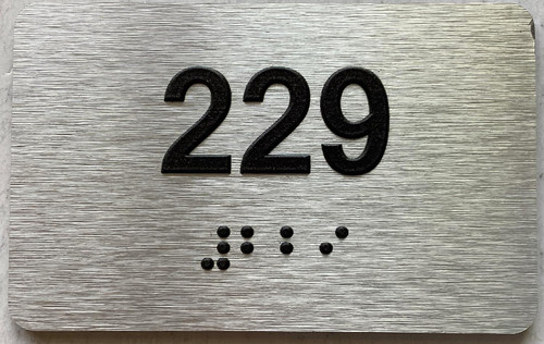 ADA APARTMENT NUMBER - UNIT NUMBER SIGN