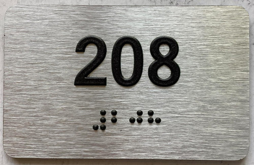 ADA APARTMENT NUMBER - UNIT NUMBER SIGN