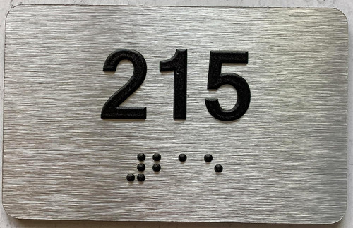 ADA APARTMENT NUMBER - UNIT NUMBER SIGN