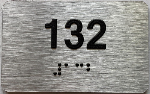 ADA APARTMENT NUMBER - UNIT NUMBER SIGN