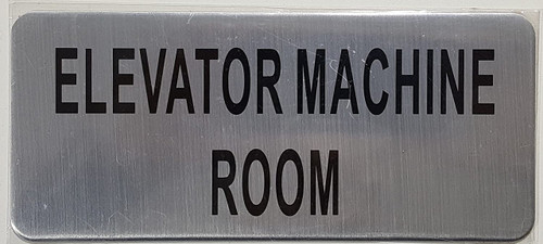Elevator Machine Room Sign