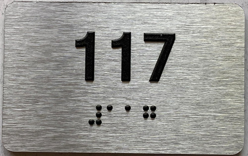 ADA APARTMENT NUMBER - UNIT NUMBER SIGN