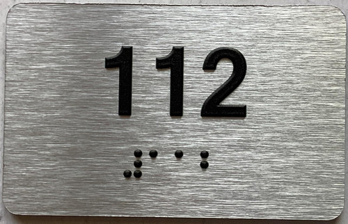 ADA APARTMENT NUMBER - UNIT NUMBER SIGN