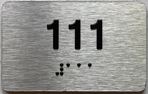 ADA APARTMENT NUMBER - UNIT NUMBER SIGN