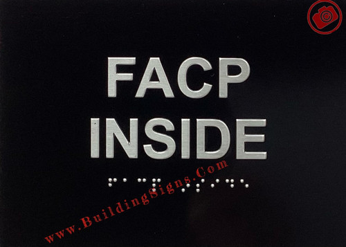 ADA FACP INSIDE - FIRE ALARM CONTROL PANEL SIGN