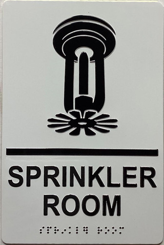 ADA SPRINKLER ROOM SIGN ADA SPRINKLER ROOM SIGN