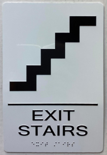 ADA EXIT STAIRS SIGN ADA EXIT STAIRS SIGN