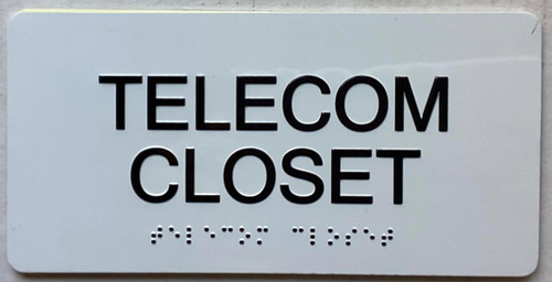 ADA TELECOM CLOSET SIGN ADA TELECOM CLOSET SIGN