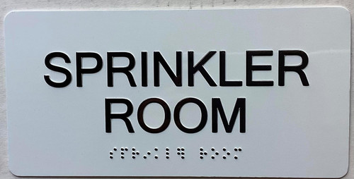 ADA SPRINKLER ROOM SIGN ADA SPRINKLER ROOM SIGN