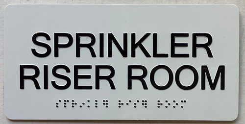 ADA SPRINKLER RISER ROOM SIGN ADA SPRINKLER RISER ROOM SIGN