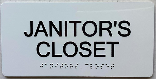 ADA JANITOR CLOSET SIGN