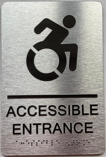 ADA ACCESSIBLE ENTRANCE SIGN ADA ACCESSIBLE ENTRANCE SIGN