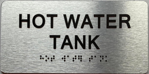 ADA HOT WATER TANK SIGN ADA HOT WATER TANK SIGN