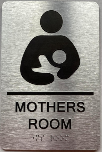 MOTHERS ROOM with Raised letters/Image & Grade 2 Braille - Includes Red Adhesive pad for Easy Installation MOTHERS ROOM with Raised letters/Image & Grade 2 Braille - Includes Red Adhesive pad for Easy Installation
