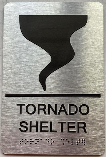 ADA TORNADO SHELTER SIGN ADA TORNADO SHELTER SIGN