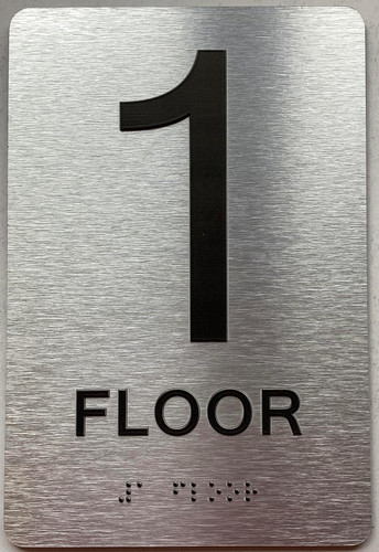ADA FLOOR NUMBER (1ST FLOOR) SIGN ADA FLOOR NUMBER (1ST FLOOR) SIGN